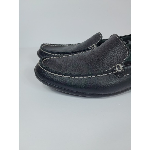 FootJoy Club Casual Black Leather Slip On Shoes Driving Loafer Men Sz 9 - Picture 12 of 13
